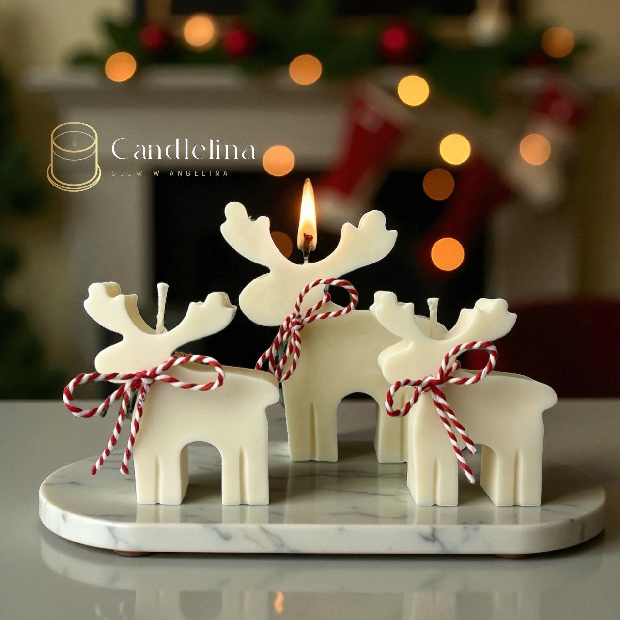 Reindeer Candle (1 PC)