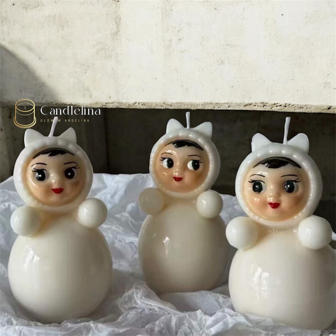 Babushka Candle (With Ears)