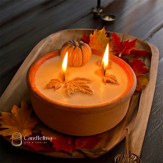 Autumn Pottery Candle