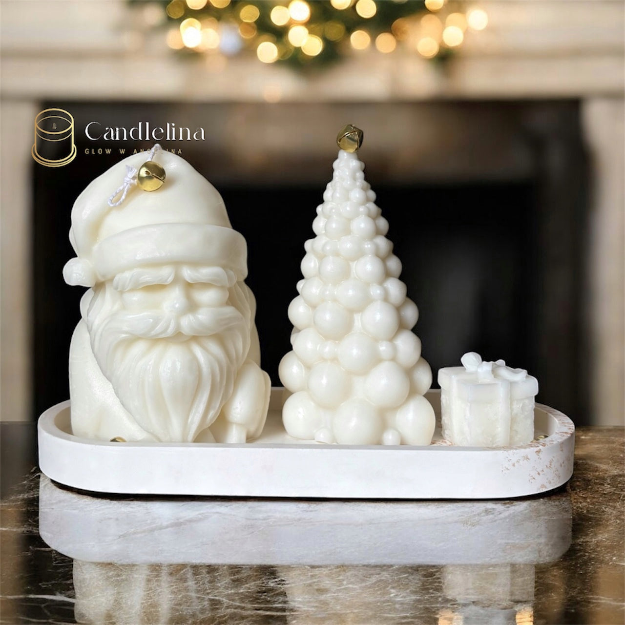 White Christmas Set (With Tray)