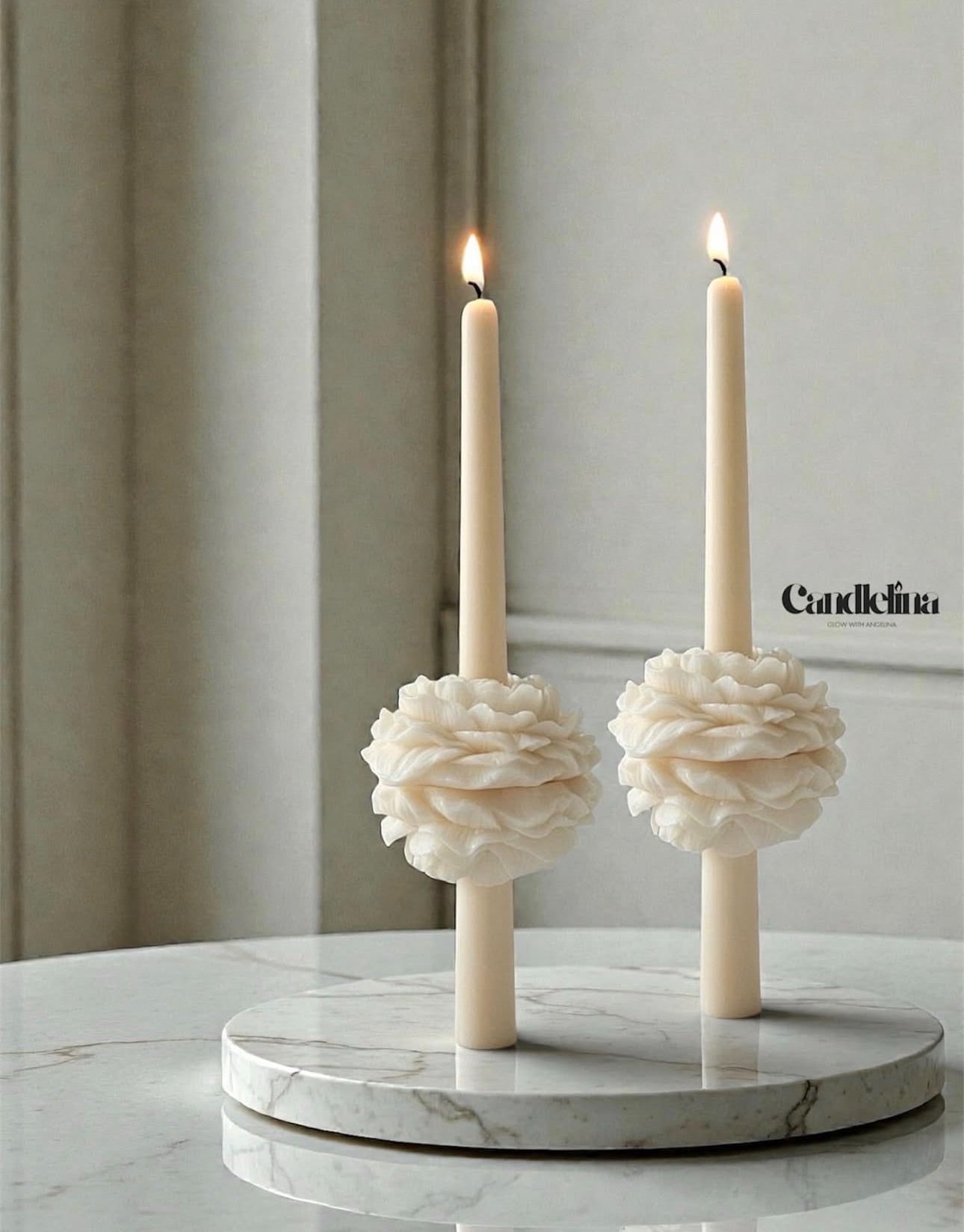 Peony Candlestick (1 PC)