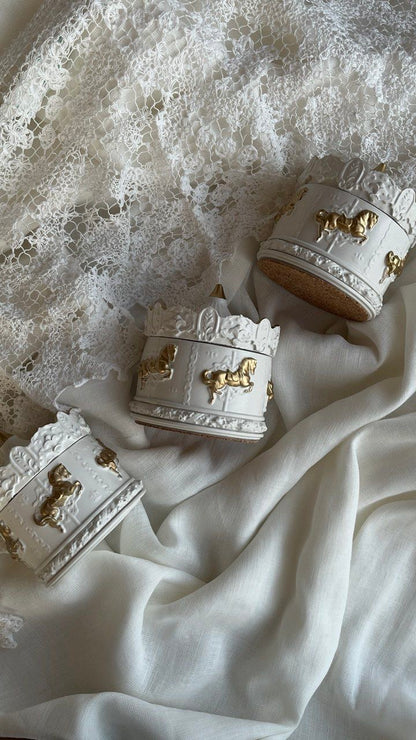 Large Carousel Candle