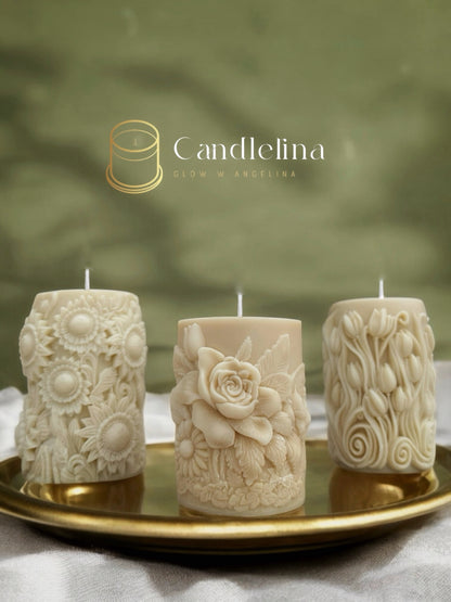 3D Flower Set (4 pcs)