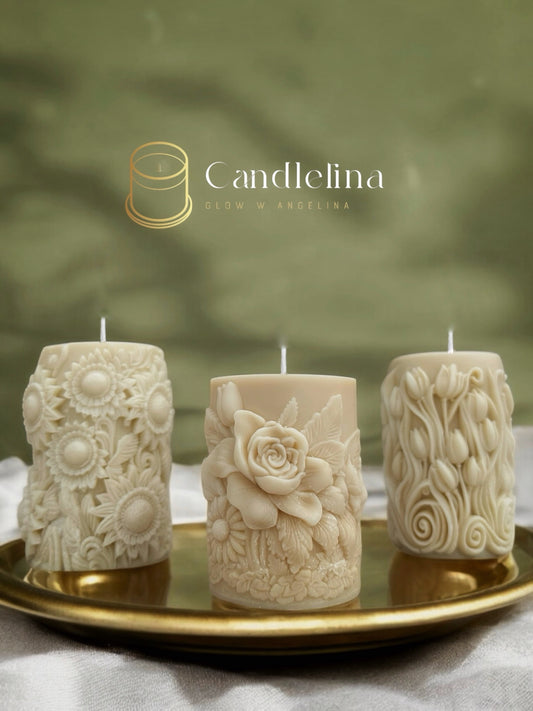 3D Flower Set (4 pcs)