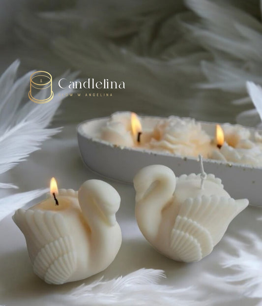 Swan Candle (1 pc)