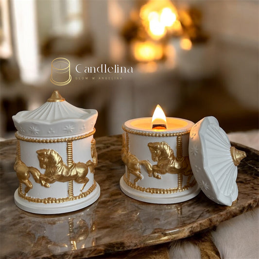 Christmas Carousel Candle