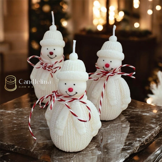 Snowman Candle (1 PC)