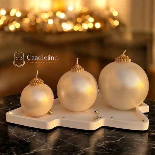 Frosted Ornaments Set (3 Pcs)