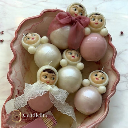 Babushka Candle (With Ears)