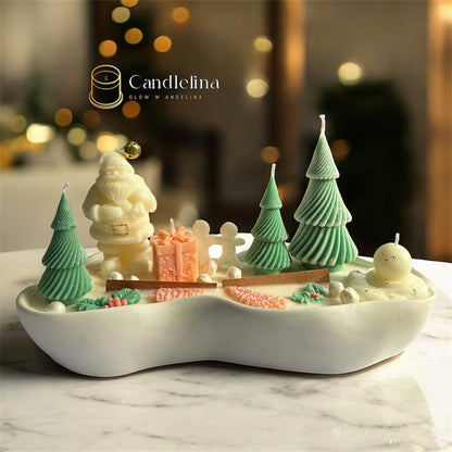Christmas Candle Tray