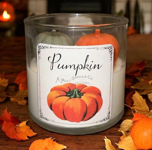 Pumpkin Candle Jar (Large)