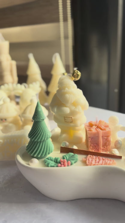 Christmas Candle Tray